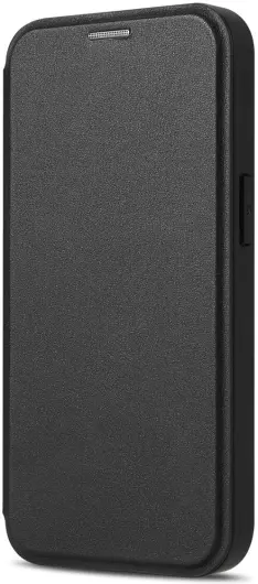 Apple iPhone 16e Hoesje met MagSafe / Qi2 Book Case Transparant / Zwart afbeelding 4