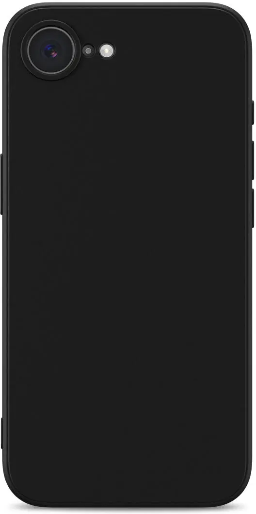 Apple iPhone 16e Hoesje met Camera Bescherming Dun TPU Back Cover Zwart afbeelding 3