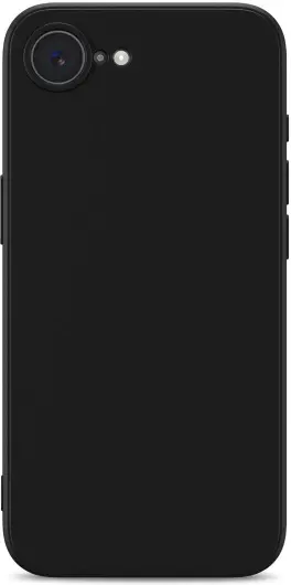 Apple iPhone 16e Hoesje met Camera Bescherming Dun TPU Back Cover Zwart afbeelding 3