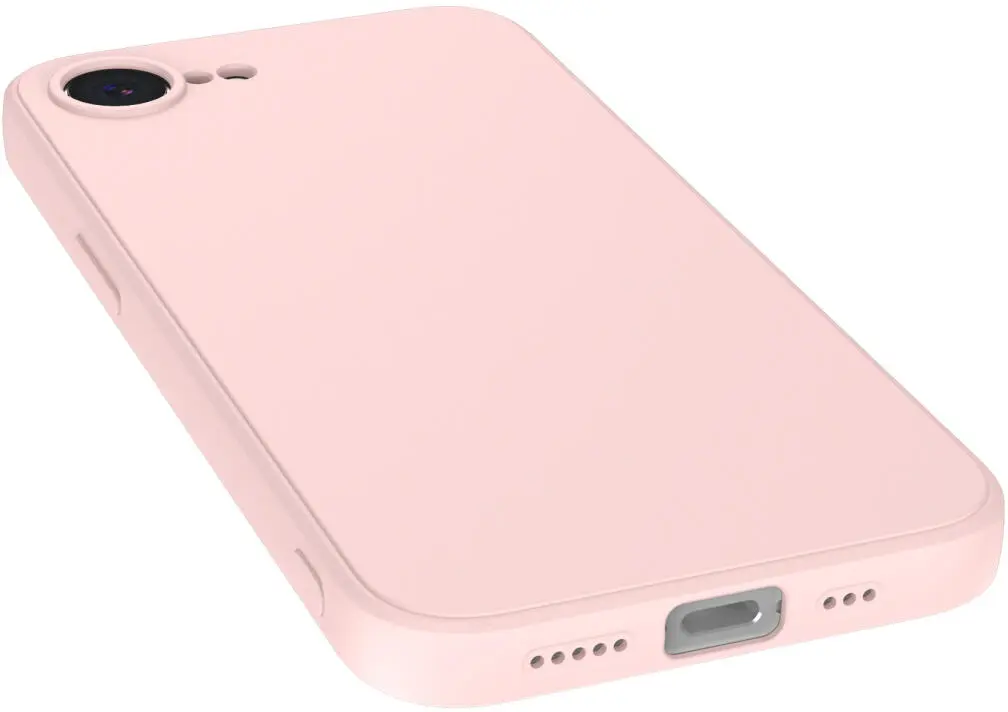 Apple iPhone 16e Hoesje met Camera Bescherming Dun TPU Back Cover Roze afbeelding 5