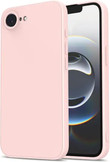 Apple iPhone 16e Hoesje met Camera Bescherming Dun TPU Back Cover Roze afbeelding 1