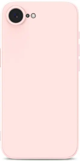 Apple iPhone 16e Hoesje met Camera Bescherming Dun TPU Back Cover Roze afbeelding 3