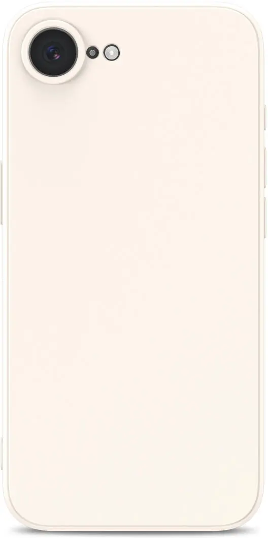 Apple iPhone 16e Hoesje met Camera Bescherming Dun TPU Back Cover Beige afbeelding 3