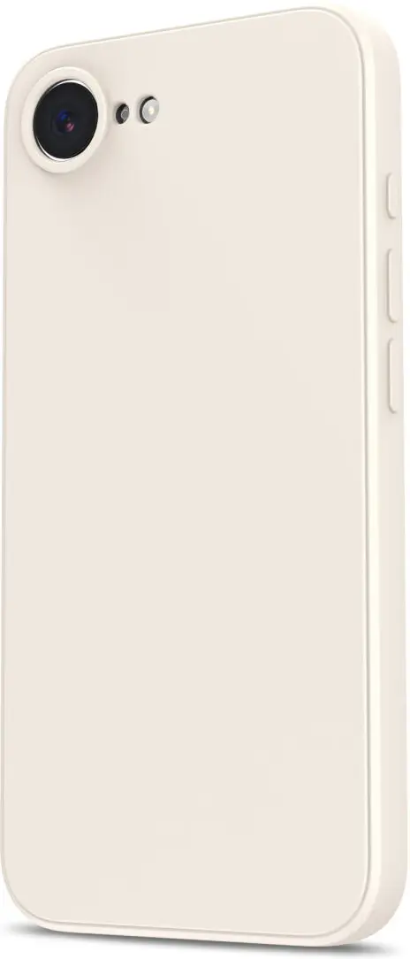 Apple iPhone 16e Hoesje met Camera Bescherming Dun TPU Back Cover Beige afbeelding 4