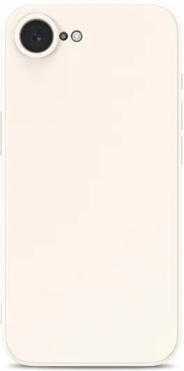 Apple iPhone 16e Hoesje met Camera Bescherming Dun TPU Back Cover Beige afbeelding 3
