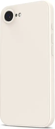 Apple iPhone 16e Hoesje met Camera Bescherming Dun TPU Back Cover Beige afbeelding 4