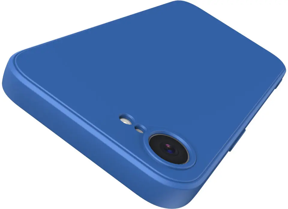 Apple iPhone 16e Hoesje met Camera Bescherming Dun TPU Back Cover Blauw afbeelding 5