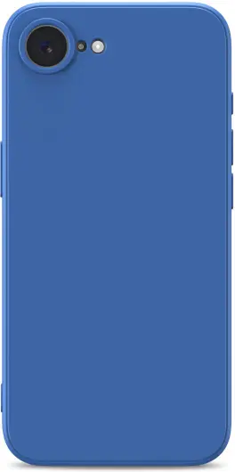 Apple iPhone 16e Hoesje met Camera Bescherming Dun TPU Back Cover Blauw afbeelding 3
