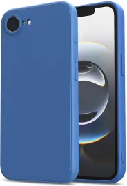 Apple iPhone 16e Hoesje met Camera Bescherming Dun TPU Back Cover Blauw afbeelding
