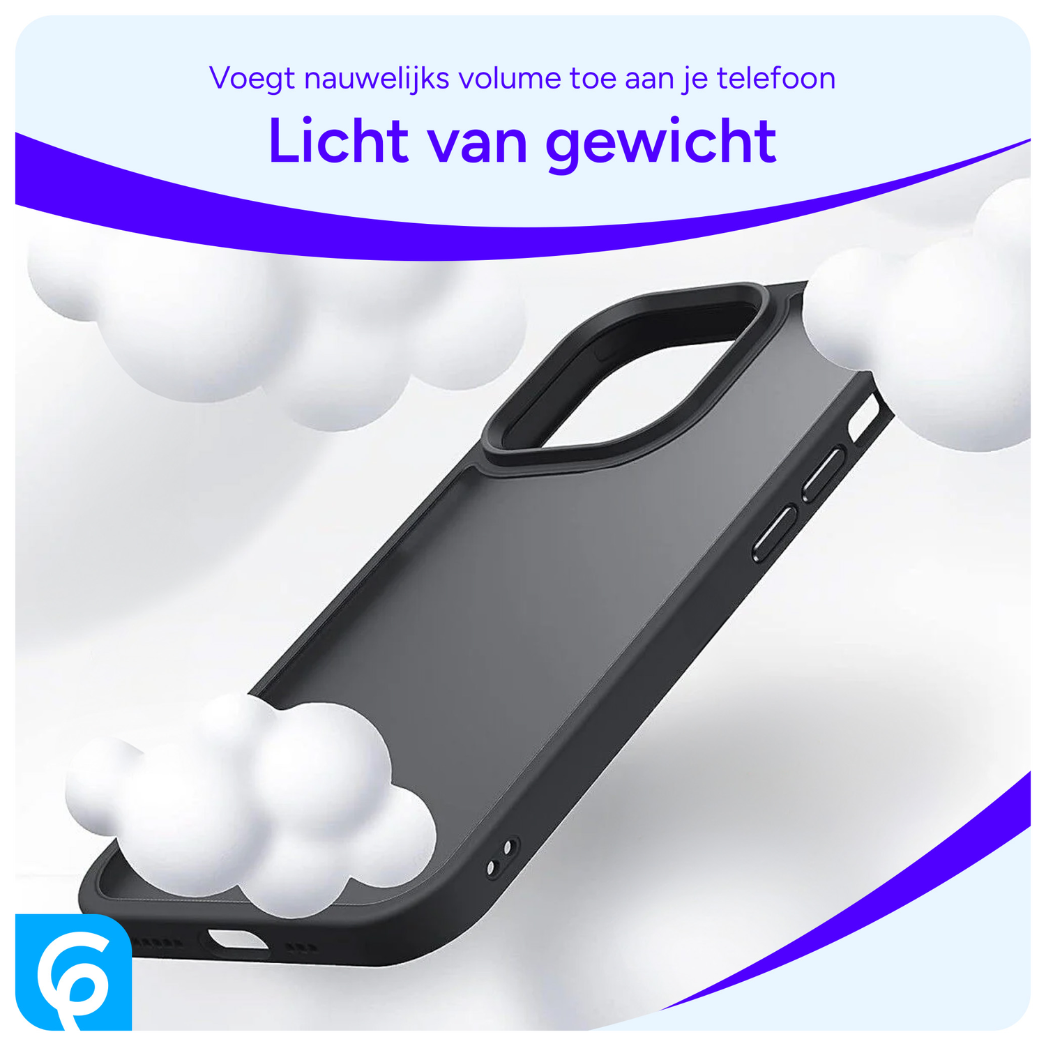 Apple iPhone 16e Hoesje Back Cover Matte Zwart afbeelding 6
