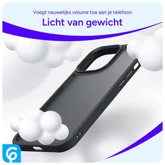 Apple iPhone 16e Hoesje Back Cover Matte Zwart afbeelding 6