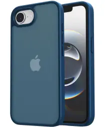 Apple iPhone 16e Hoesje Back Cover Matte Blauw afbeelding