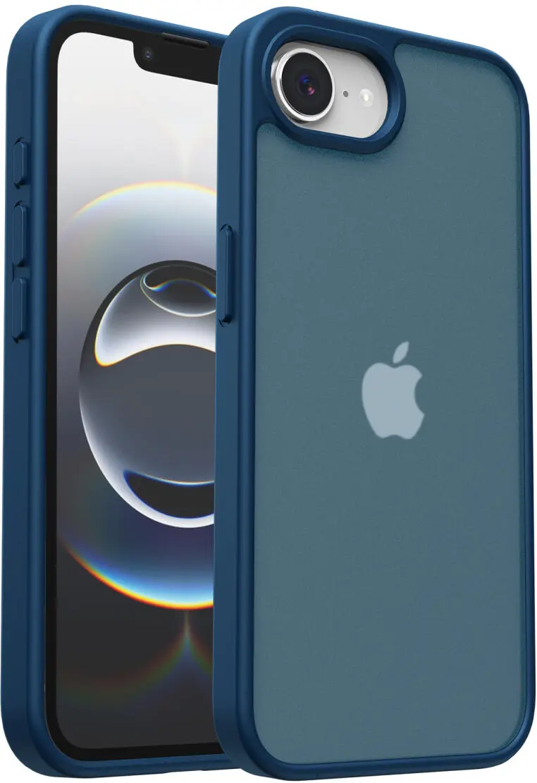 Apple iPhone 16e Hoesje Back Cover Matte Blauw afbeelding 4