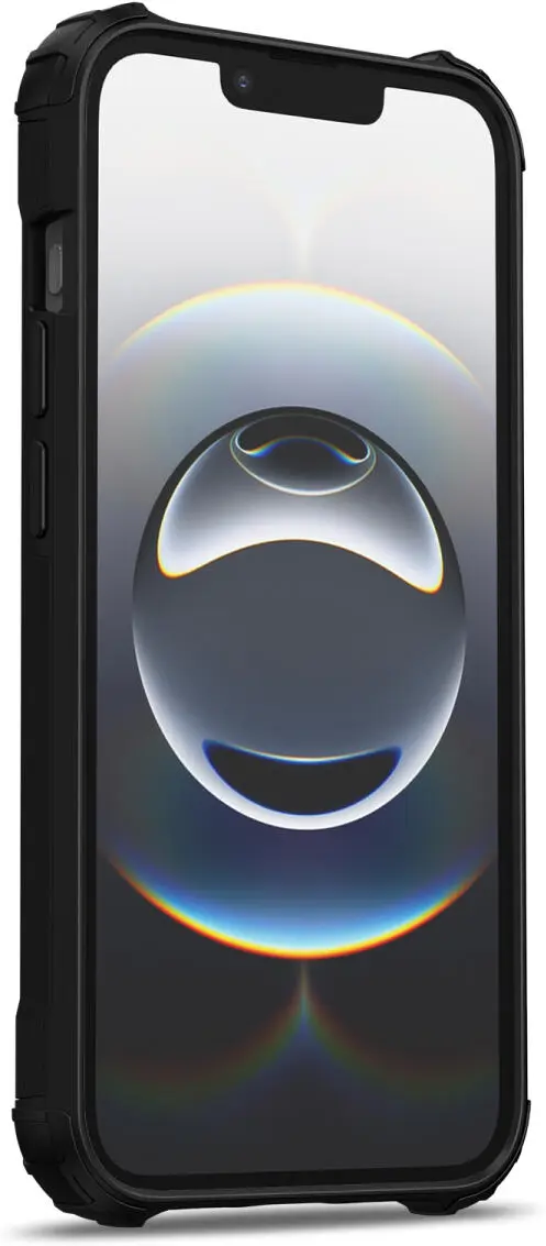 Apple iPhone 16e Hoesje Shock Proof Hybride Back Cover Zwart afbeelding 7