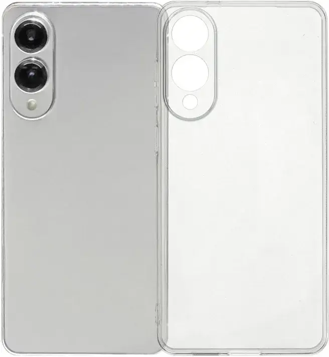 Samsung Galaxy S25 Edge Hoesje Dun TPU Back Cover Transparant afbeelding 1