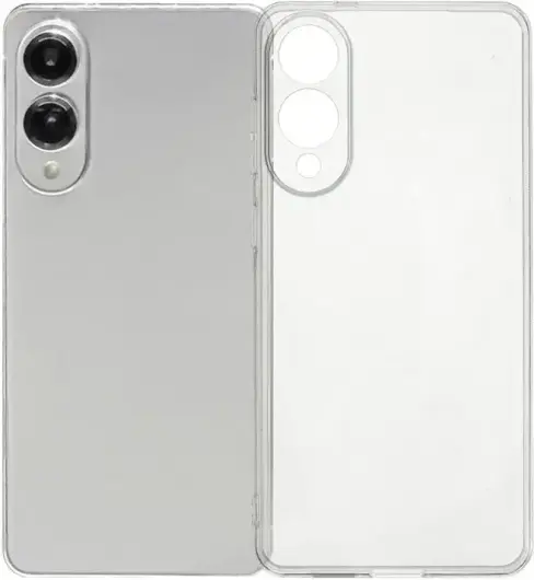 Samsung Galaxy S25 Edge Hoesje Dun TPU Back Cover Transparant afbeelding 1