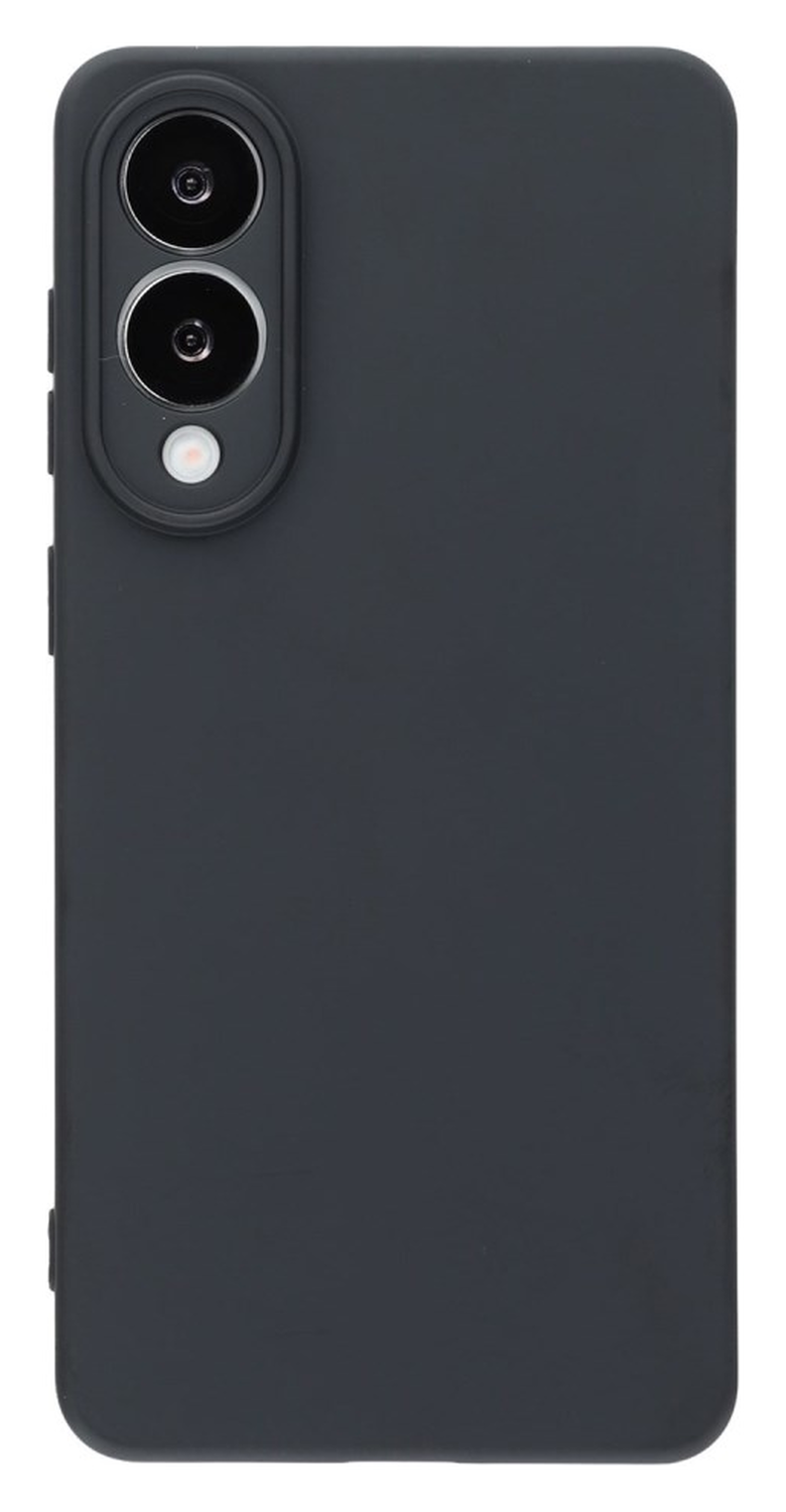 Samsung Galaxy S25 Edge Hoesje Dun TPU Back Cover Matte Zwart afbeelding 1
