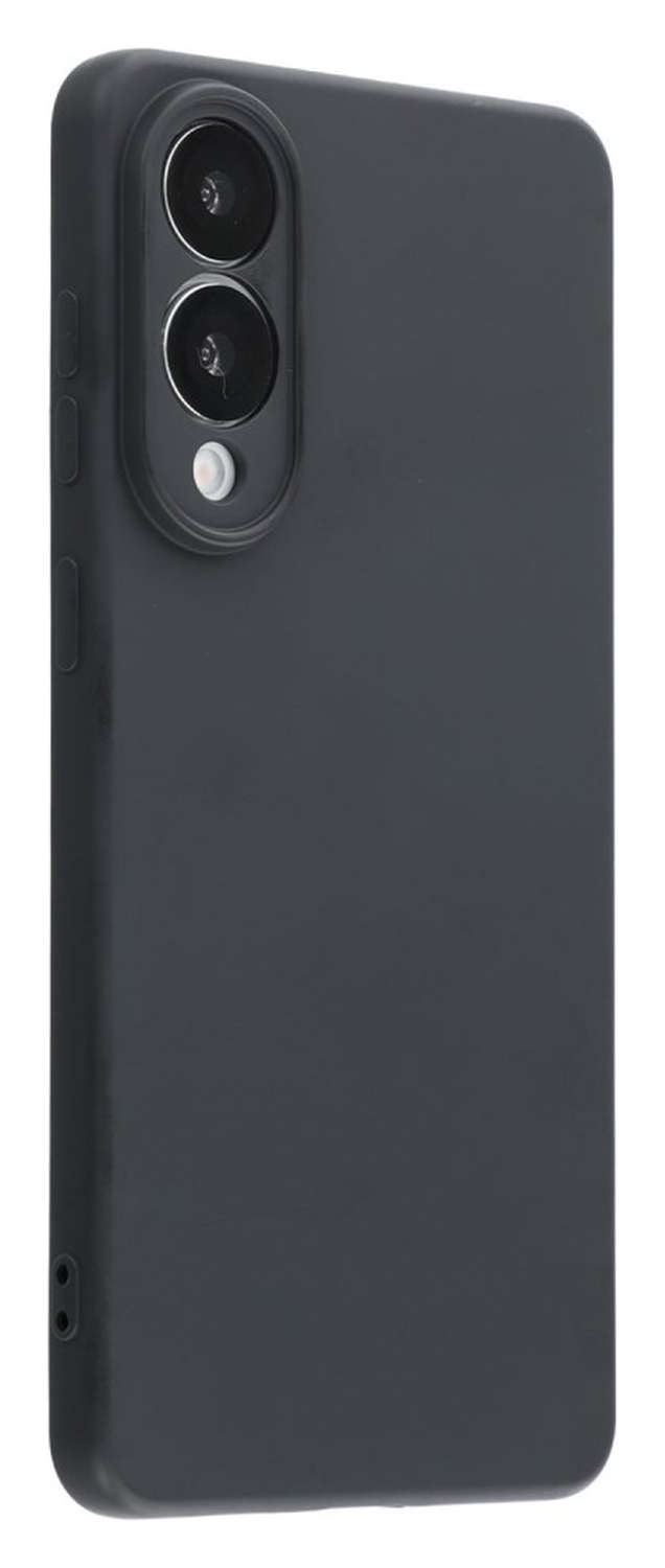 Samsung Galaxy S25 Edge Hoesje Dun TPU Back Cover Matte Zwart afbeelding 2