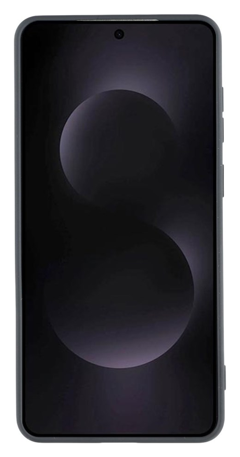 Samsung Galaxy S25 Edge Hoesje Dun TPU Back Cover Matte Zwart afbeelding 3