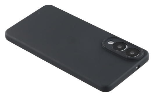 Samsung Galaxy S25 Edge Hoesje Dun TPU Back Cover Matte Zwart afbeelding 5
