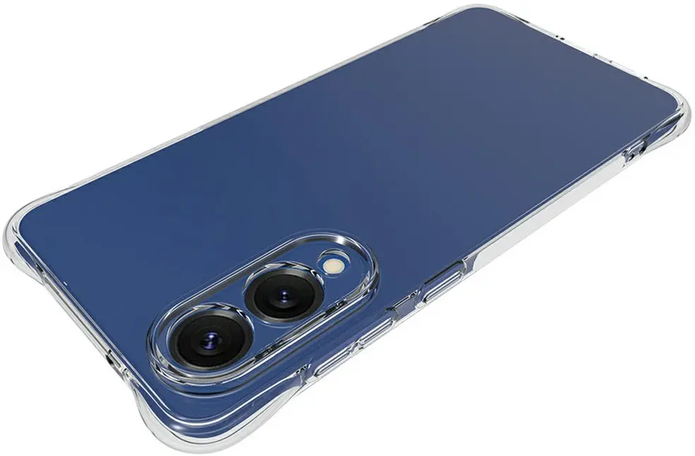 Samsung Galaxy S25 Edge Hoesje Schokbestendig en Dun TPU Back Cover Transparant afbeelding 4