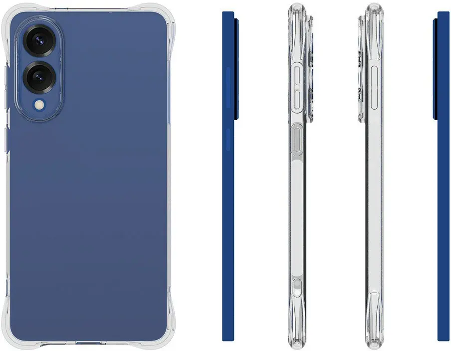 Samsung Galaxy S25 Edge Hoesje Schokbestendig en Dun TPU Back Cover Transparant afbeelding 6