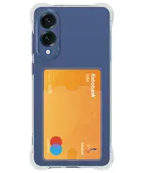 Samsung Galaxy S25 Edge Hoesje Dun TPU met Pasjeshouder Back Cover Transparant afbeelding