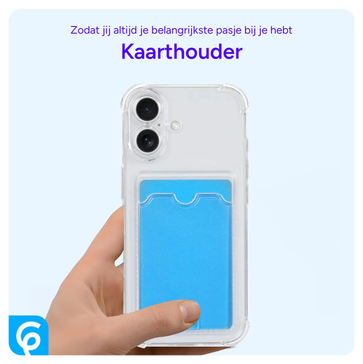 Samsung Galaxy S25 Edge Hoesje Dun TPU met Pasjeshouder Back Cover Transparant afbeelding 2