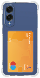 Samsung Galaxy S25 Edge Hoesje Dun TPU met Pasjeshouder Back Cover Transparant afbeelding