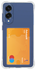 Samsung Galaxy S25 Edge Hoesje Dun TPU met Pasjeshouder Back Cover Transparant afbeelding 1