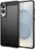 Samsung Galaxy S25 Edge Hoesje Geborsteld TPU Flexibele Back Cover Zwart afbeelding 1