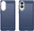 Samsung Galaxy S25 Edge Hoesje Geborsteld TPU Flexibele Back Cover Blauw afbeelding 2