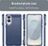 Samsung Galaxy S25 Edge Hoesje Geborsteld TPU Flexibele Back Cover Blauw afbeelding 8