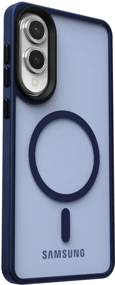 Samsung Galaxy S25 Edge Hoesje met MagSafe Back Cover Matte Blauw afbeelding 10
