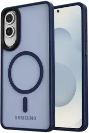 Samsung Galaxy S25 Edge Hoesje met MagSafe Back Cover Matte Blauw