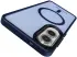 Samsung Galaxy S25 Edge Hoesje met MagSafe Back Cover Matte Blauw afbeelding 5