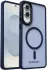 Samsung Galaxy S25 Edge Hoesje met MagSafe Back Cover Matte Blauw afbeelding 7