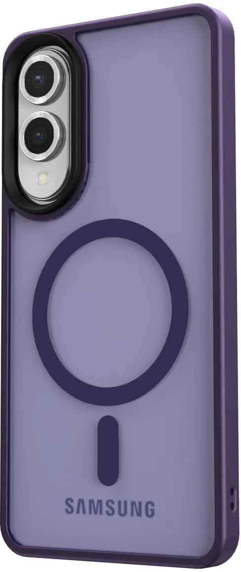 Samsung Galaxy S25 Edge Hoesje met MagSafe Back Cover Matte Paars afbeelding 8