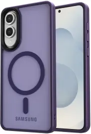 Samsung Galaxy S25 Edge Hoesje met MagSafe Back Cover Matte Paars