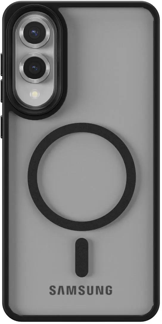 Samsung Galaxy S25 Edge Hoesje met MagSafe Back Cover Matte Zwart afbeelding 4