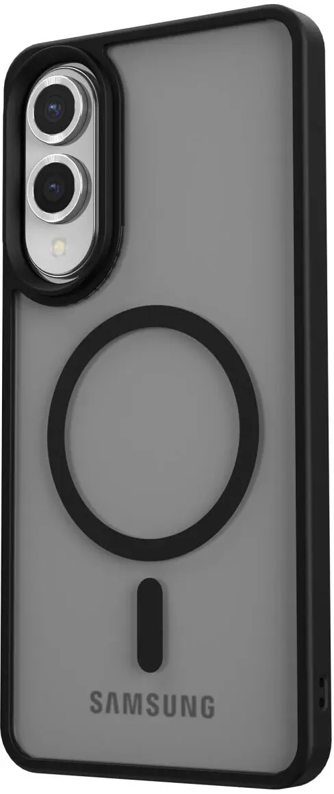 Samsung Galaxy S25 Edge Hoesje met MagSafe Back Cover Matte Zwart afbeelding 9