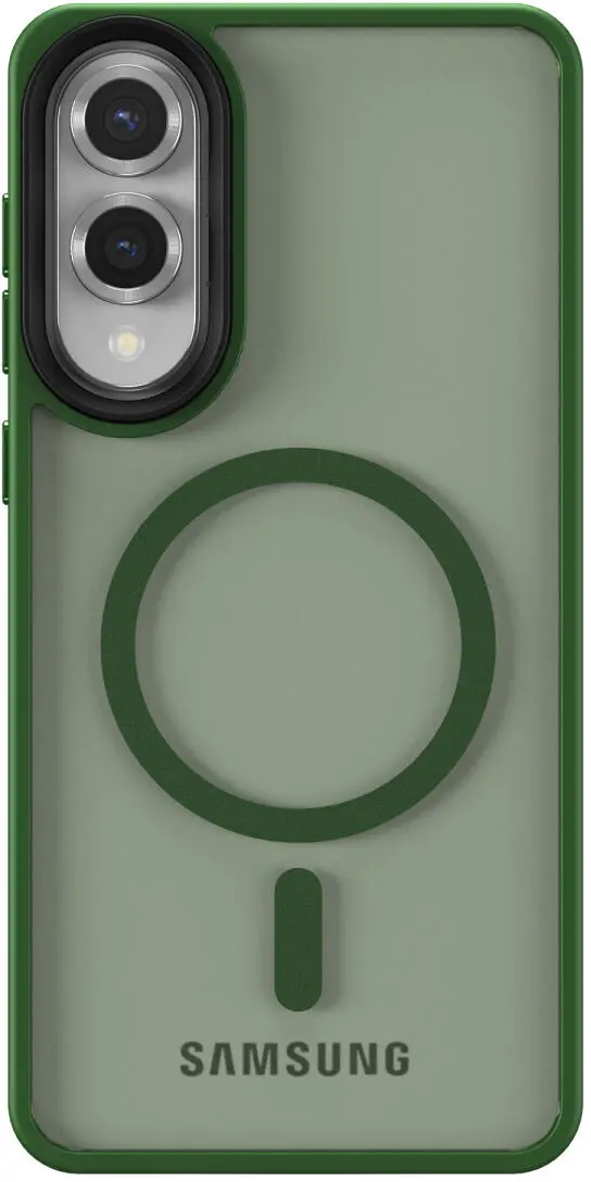 Samsung Galaxy S25 Edge Hoesje met MagSafe Back Cover Matte Groen afbeelding 4