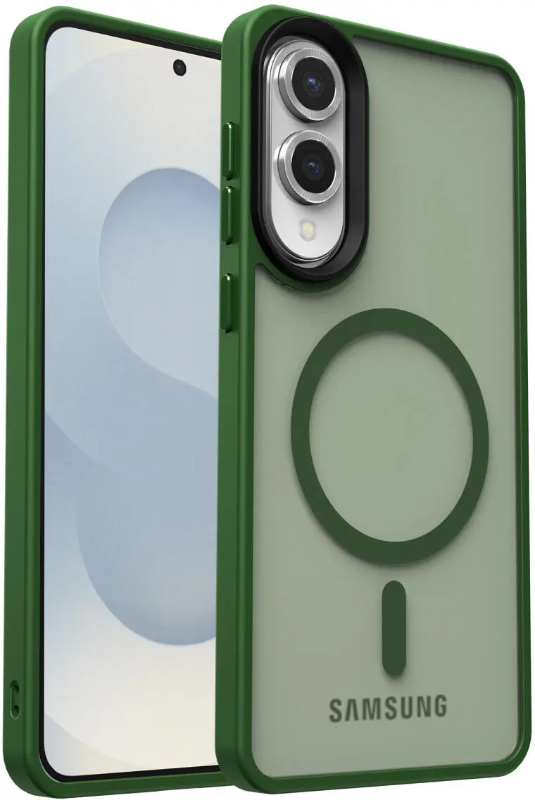 Samsung Galaxy S25 Edge Hoesje met MagSafe Back Cover Matte Groen afbeelding 7