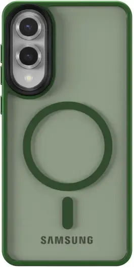 Samsung Galaxy S25 Edge Hoesje met MagSafe Back Cover Matte Groen afbeelding 4
