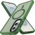 Samsung Galaxy S25 Edge Hoesje met MagSafe Back Cover Matte Groen afbeelding 2