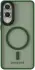 Samsung Galaxy S25 Edge Hoesje met MagSafe Back Cover Matte Groen afbeelding 4