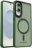 Samsung Galaxy S25 Edge Hoesje met MagSafe Back Cover Matte Groen afbeelding 7