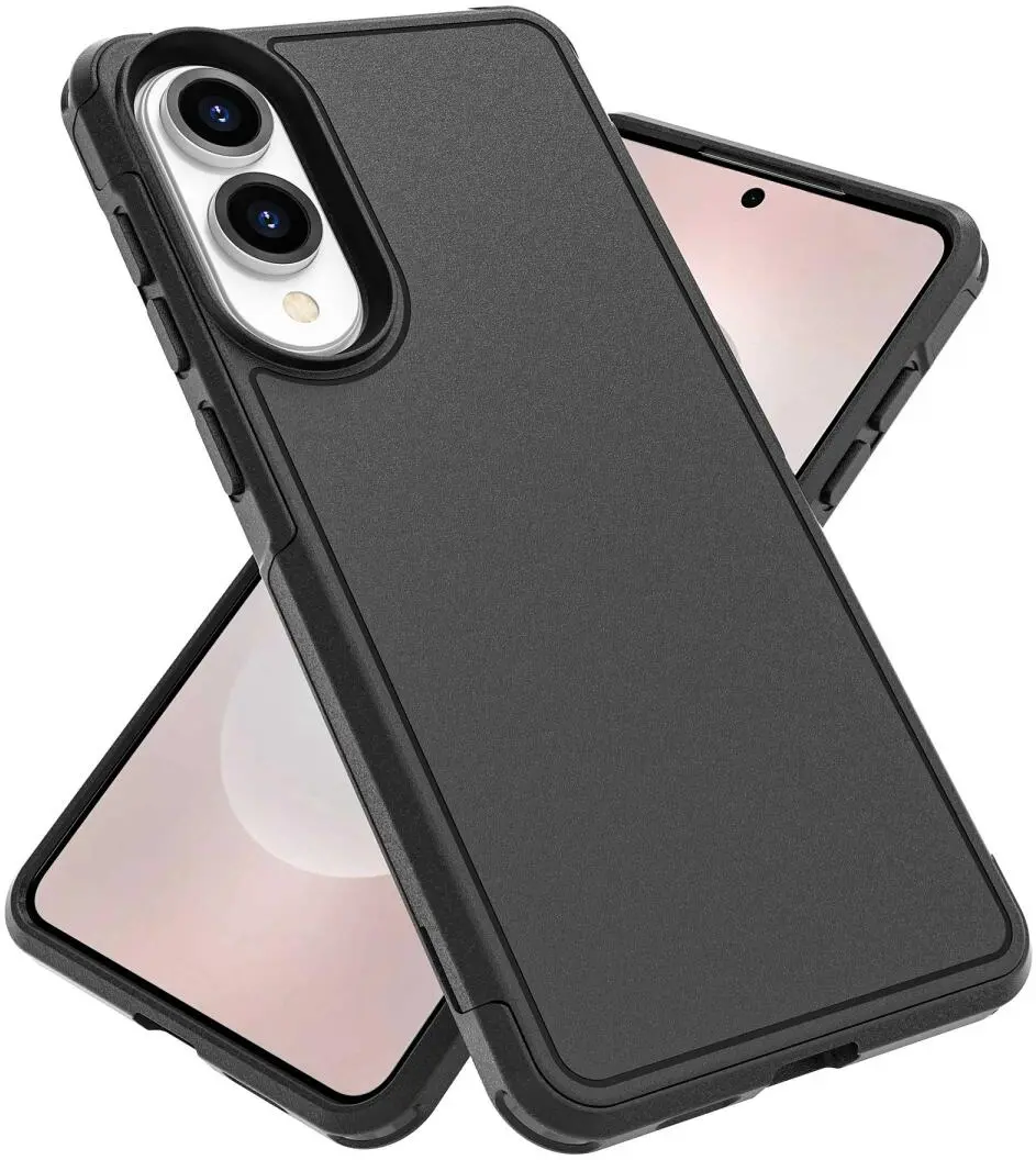 Samsung Galaxy S25 Edge Hoesje Dual-Layer Hybride met MagSafe / Qi2 Zwart afbeelding 2