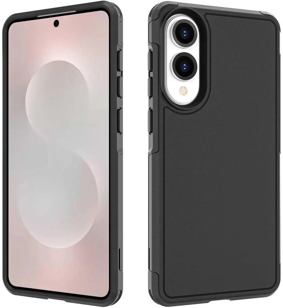 Samsung Galaxy S25 Edge Hoesje Dual-Layer Hybride met MagSafe / Qi2 Zwart afbeelding 7
