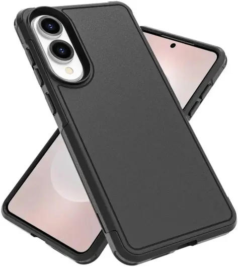 Samsung Galaxy S25 Edge Hoesje Dual-Layer Hybride met MagSafe / Qi2 Zwart afbeelding 2